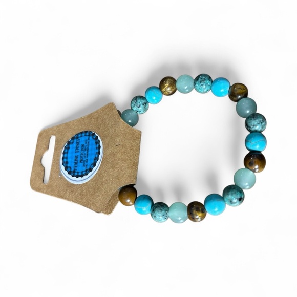 Boho Healing stones Protection Beaded Bracelet - Picture 7 of 7